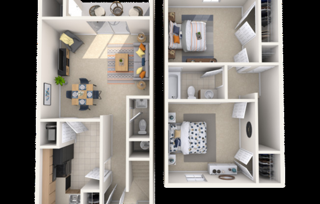 2 beds, 1.5 baths, 850 sqft, $1,195, Unit 16C