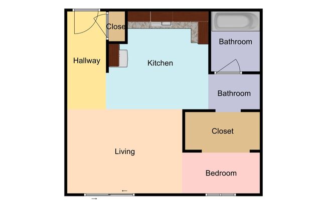 Studio, 1 bath, 453 sqft, $1,988, Unit 28