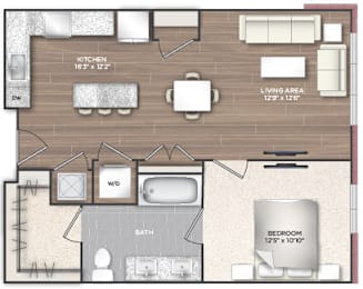 1 bed, 1 bath, 723 sqft, $2,010