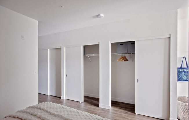 Savior Street Flats Apartments  hallway closet