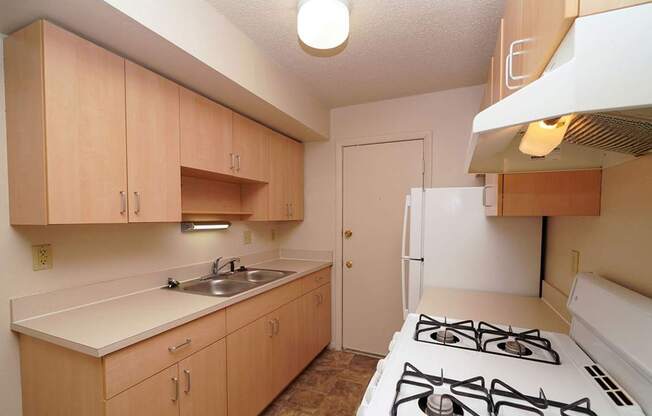 Updated Kitchen Cabinetry at Madeira Apartments in Kalamazoo, MI