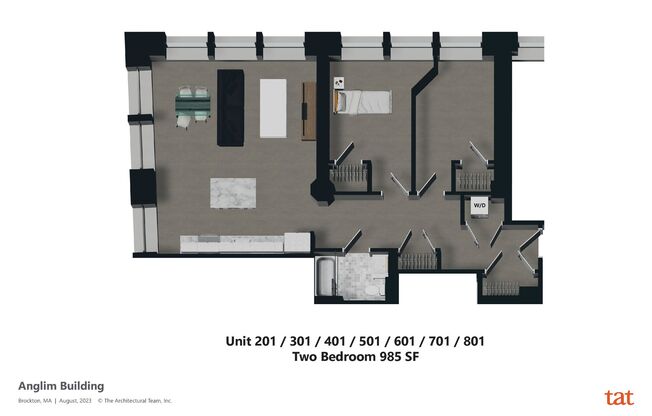 2 beds, 1 bath, 804 sqft, $2,650, Unit Unit #407