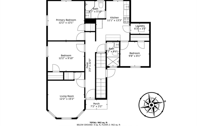 4 beds, 2 baths, 1,020 sqft, $3,900, Unit 335