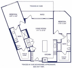 2 beds, 2 baths, 1,145 sqft, $2,254