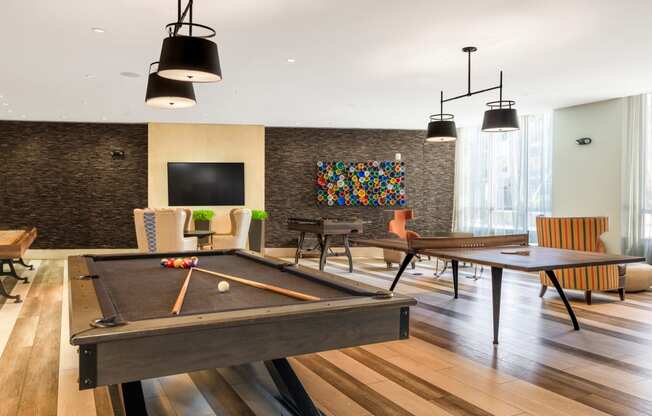 Billiards Table at Indigo 301 Apartments, King of Prussia, PA, 19406