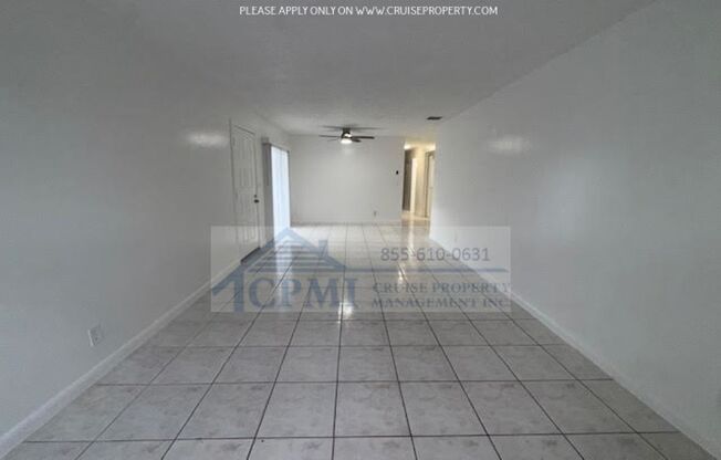 Charming 3-Bedroom 2 bathroom Home with Spacious Backyard in N. Lauderdale, FL with Special Deposit $1,500 with Approved Credit!