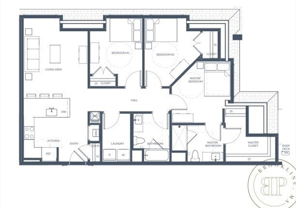 3 beds, 2 baths, 1,161 sqft, $6,995, Unit 504