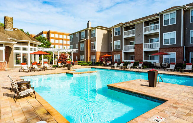 Pool With Sunning Deck at Madison Shelby Farms, Memphis