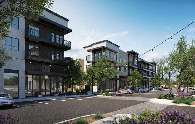 Modera Higley Commons provides easy access to Higley Road, Loop 202, and Phoenix-Mesa Gateway Airport.