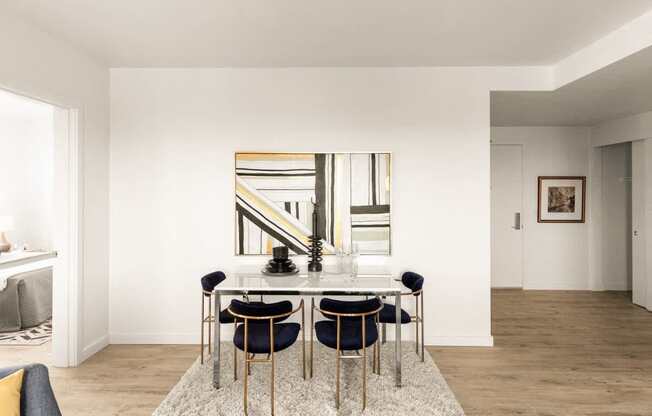 Elegant Dining Space at Nomad Apartments, Portland, Oregon