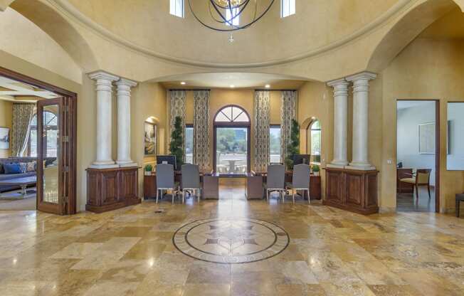 A view of the lobby at Trevi