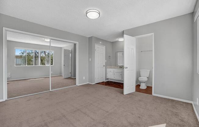 capistrano gardens unit 105 bedroom with view of bathroom