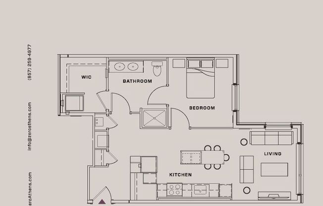 1 bed, 1 bath, 762 sqft, $3,800, Unit 304