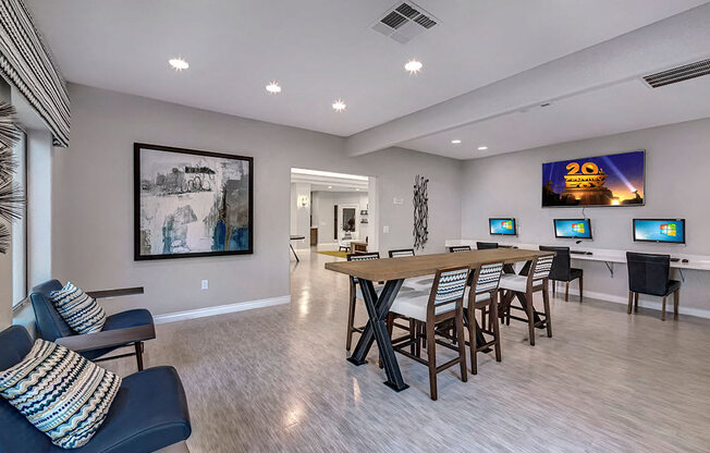 Business Center With Computers at Springs at Continental Ranch, Tucson, AZ, 85743