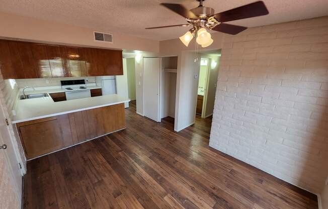 2x2 and a half Bath Classic Dining Room at Mission Palms Apartment Homes in Tucson AZ