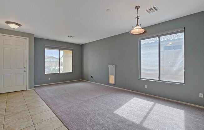 SOLAR & NEW CARPET makes this home a BARGAIN!  Estrella Mtn Ranch amenities!