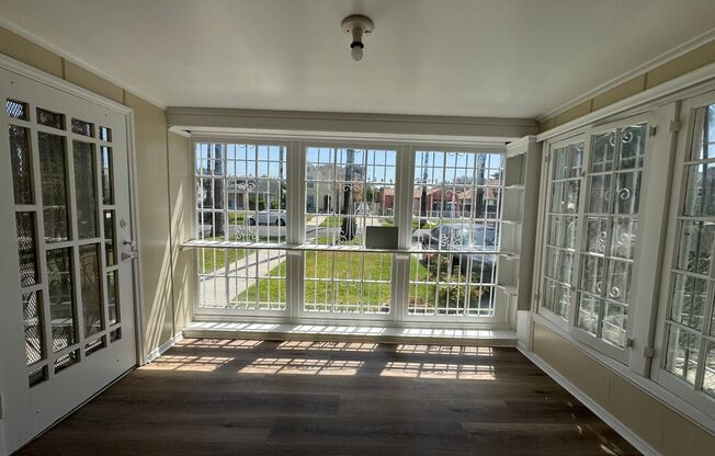 A three-bedrooms, one-bathroom house at 4817 6th Ave. Los Angeles