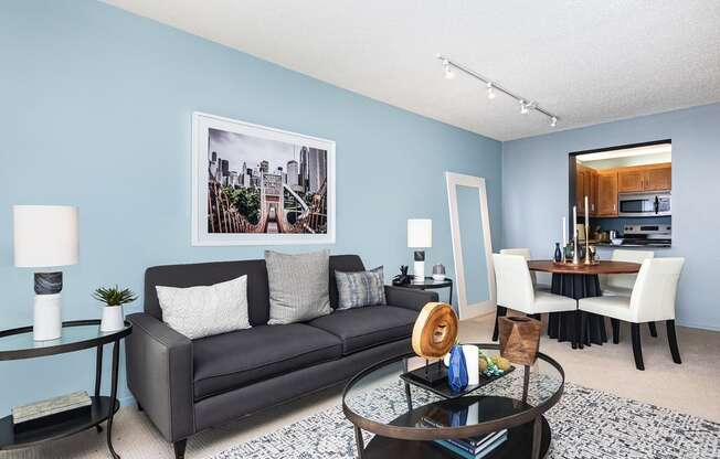 Living and dining area