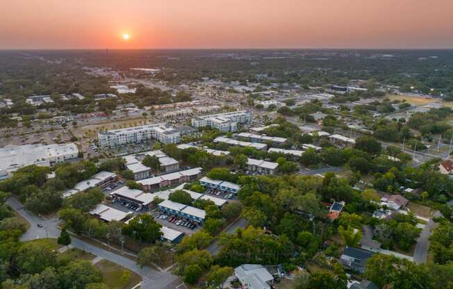 aerial view of the community