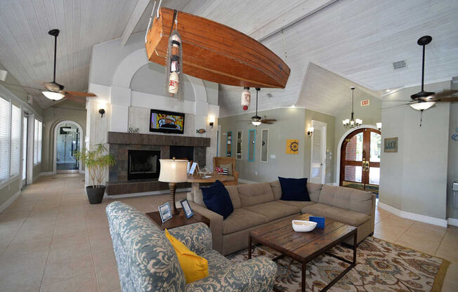 inside Harbour Breeze community clubhouse