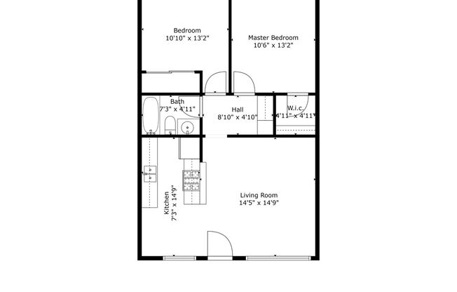 2 beds, 1 bath, 727 sqft, $1,895, Unit 20