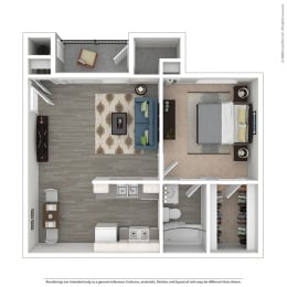 1 bed, 1 bath, 780 sqft, $1,378