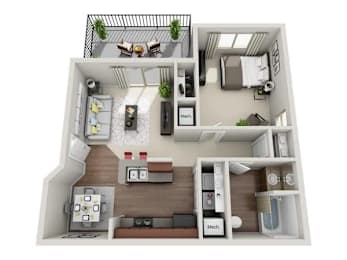 1 bed, 1 bath, 730 sqft, $1,475