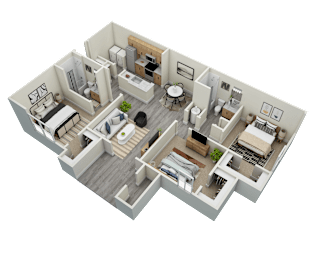 3 beds, 2 baths, 1,372 sqft, $1,359