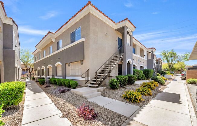 Spacious single-level, first-floor unit featuring 3 bedrooms and 2 bathrooms.