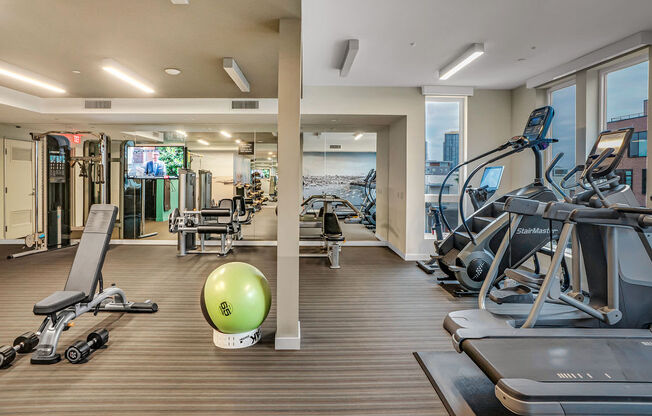 Fitness Center With Updated Equipment at AV8 Apartments in San Diego, CA