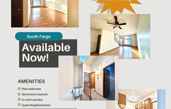 3 bed, 2 bath Townhome - 1 Month Free on a 12-Month Lease!