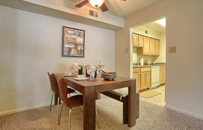 dining area off kitchen