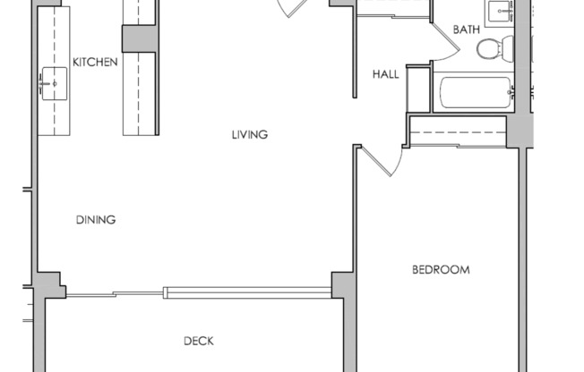 1 bed, 1 bath, 646 sqft, $1,475, Unit 104