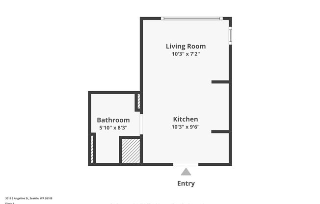 Studio, 1 bath, 252 sqft, $1,250, Unit 502