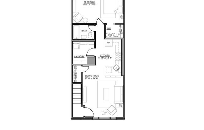 1 bed, 1 bath, 720 sqft, $2,595, Unit 59C