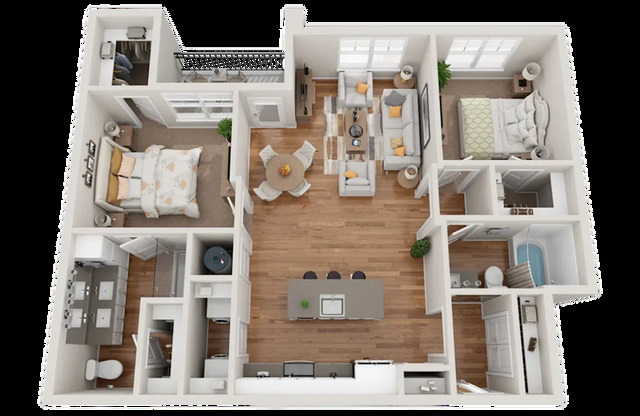 2 beds, 2 baths, 1,176 sqft, $2,247