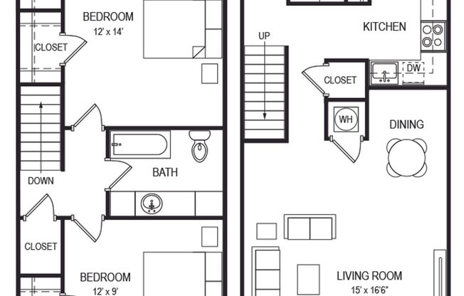 2 beds, 1.5 baths, 1,025 sqft, $1,324, Unit 317-1003