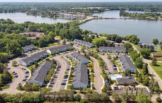 Aerial View of Green Meadows
