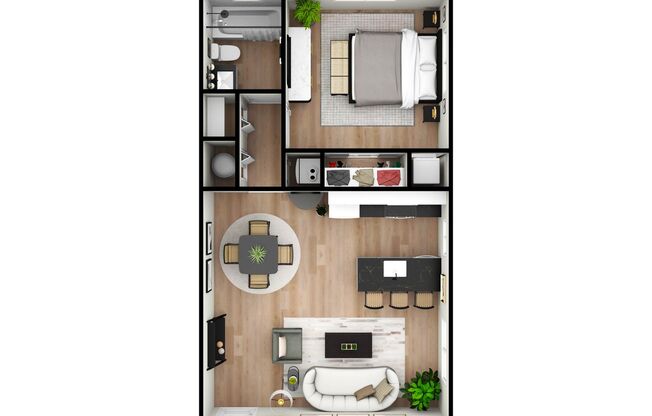 1 bed, 1 bath, 600 sqft, $1,449