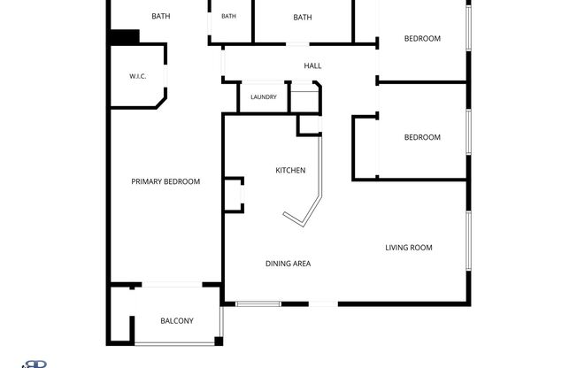 3 beds, 2 baths, $1,680, Unit # 1208