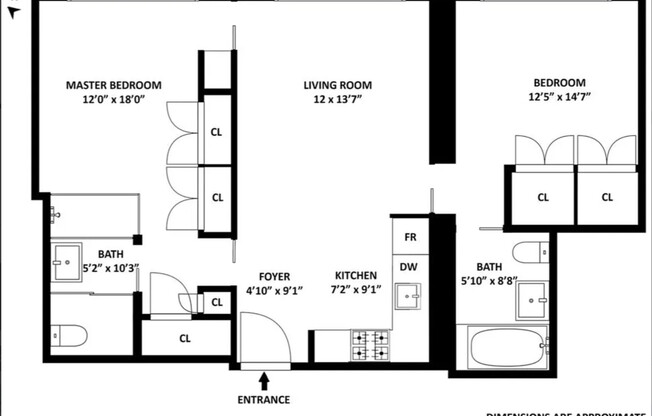 2 beds, 2 baths, 1,100 sqft, $8,000, Unit 53D