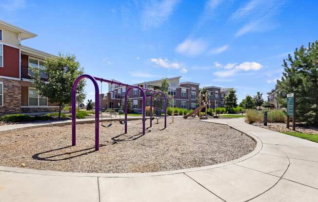 community playground at Apartments at Ridge at Thornton Station Apartments, Colorado, 80229