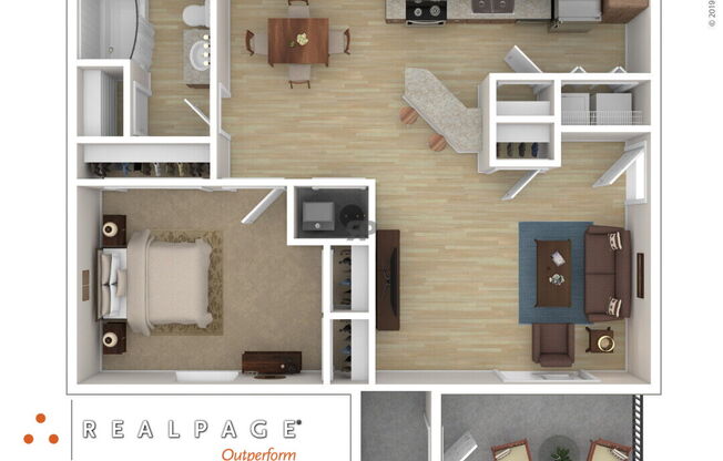 1 bed, 1 bath, 746 sqft, $1,220