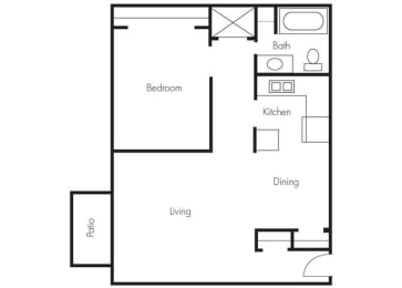 1 bed, 1 bath, 750 sqft, $825