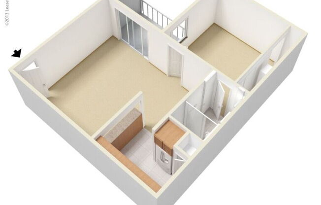 1 bed, 1 bath, 550 sqft, $1,105