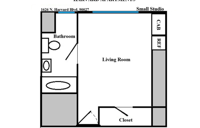 Studio, 1 bath, 275 sqft, $1,295, Unit 405