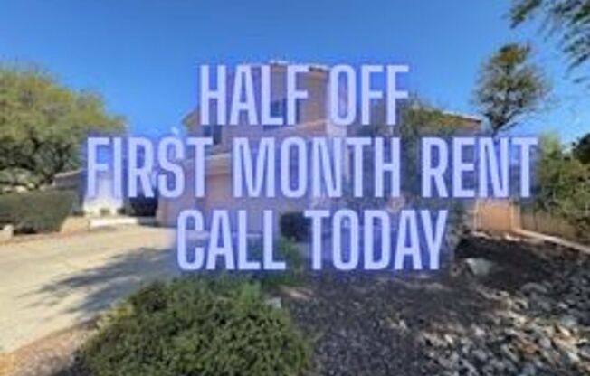 HALF OFF FIRST MONTH'S RENT! 4 BEDROOM 2.5 BATHROOM HOME