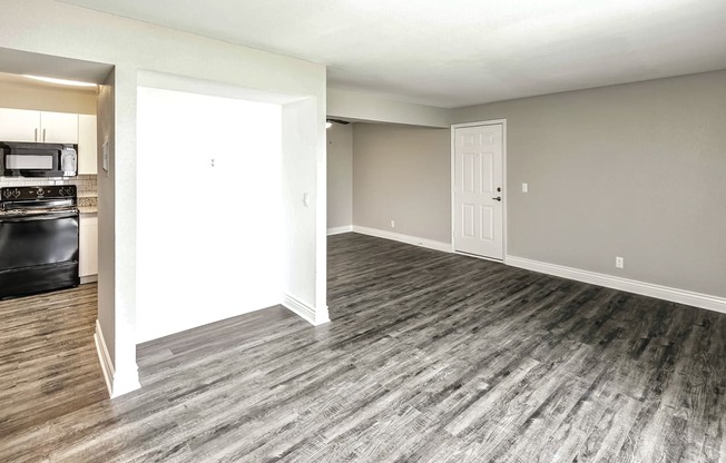 Beautiful newly-renovated one, two and three bedroom apartment townhomes with high-end finishes at Highpoint Apartments in Omaha, NE