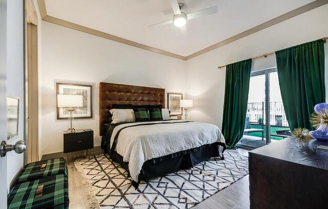 Bedroom With Expansive Windows at Berkshire Spring Creek, Texas, 75044