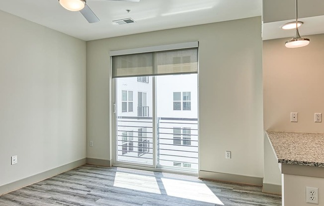 Living area in a 1 bedroom apartment at Axis at PTC